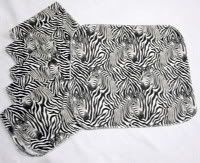 Zebra Cloth Napkins for Kids, Set of 6