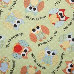 Babyville Boutique Playful Friends Owls 64in Laminated PUL Fabric Babyville Boutique Playful Friends Owls 64in Laminated PUL Fabric