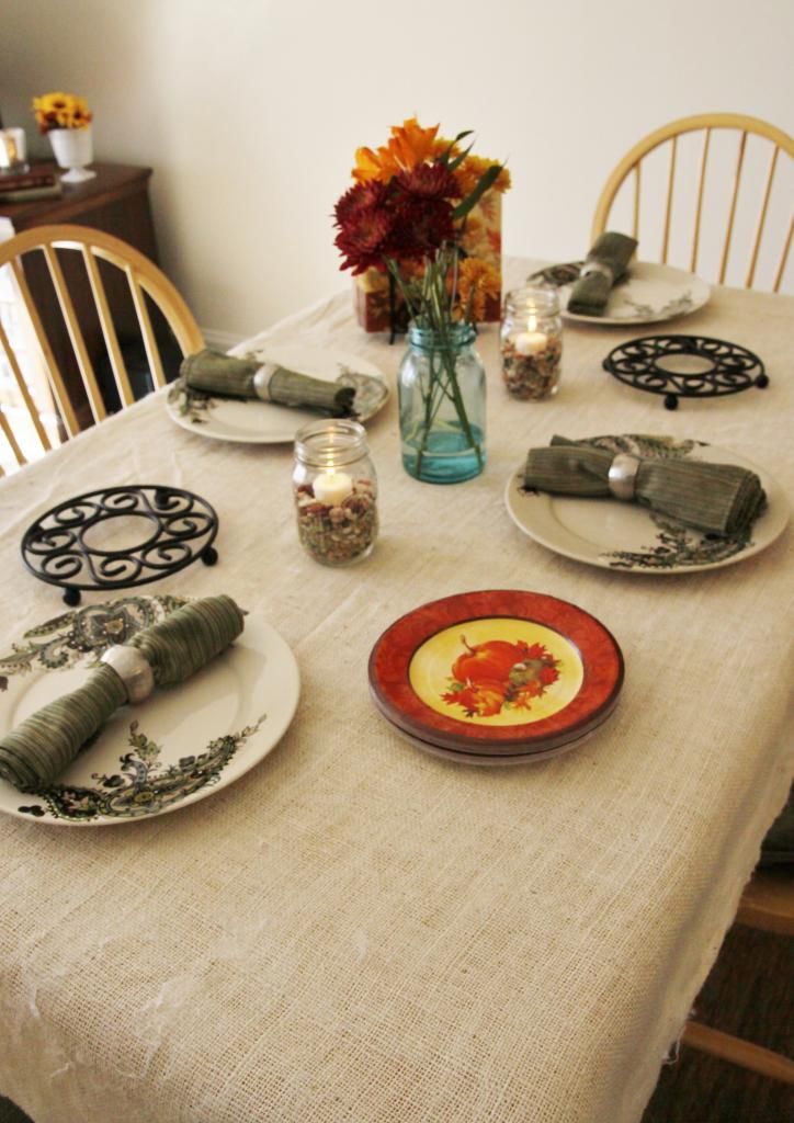 Thanksgiving table.