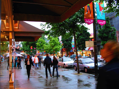 Rainy Fucking Touristy Robson Street
