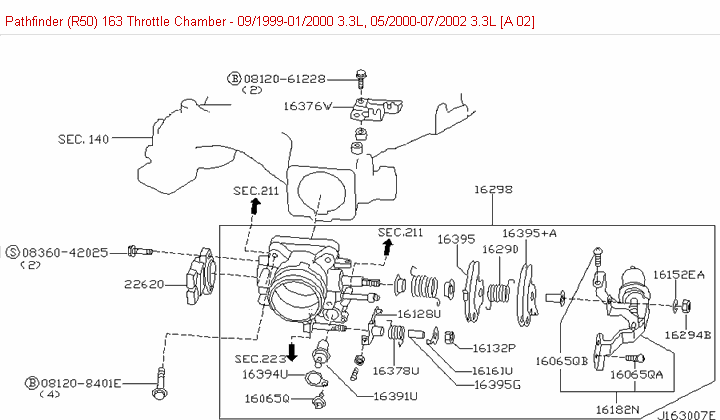 Nissan throttle diagram