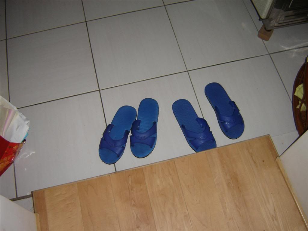 Kitchen is a seperate zone, you wear different slippers there