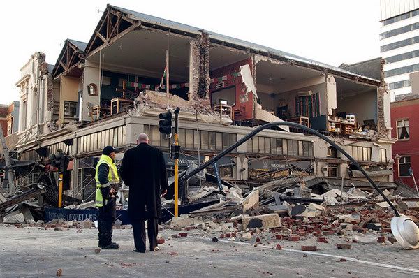 Collapsed building in chch CBD 