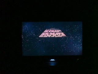 The opening scene of a Star Wars movie clearly shows how noticeable the clouding is.