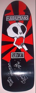 Subvert Subhumans - autographed by band