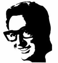 Buddy Holly Stencil
