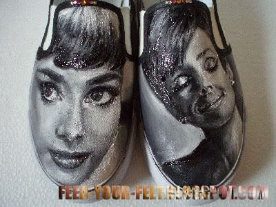 Feed Your Feet Audrey Hepburn Slip Ons