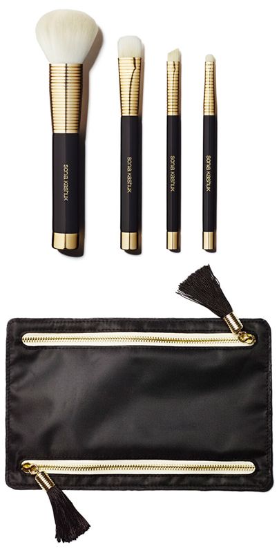 SONIA KASHUK golden age four piece brush set