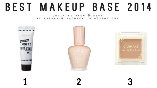2014 @cosme Ranking best base primer makeup