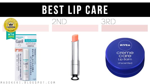 2015 @COSME BEST COSMETICS AWARDS lip balm