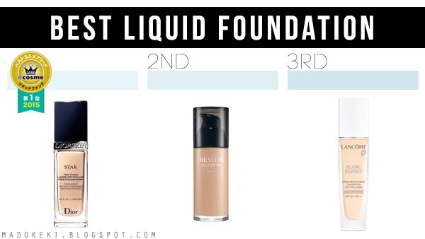 2015 @COSME BEST COSMETICS AWARDS liquid foundation