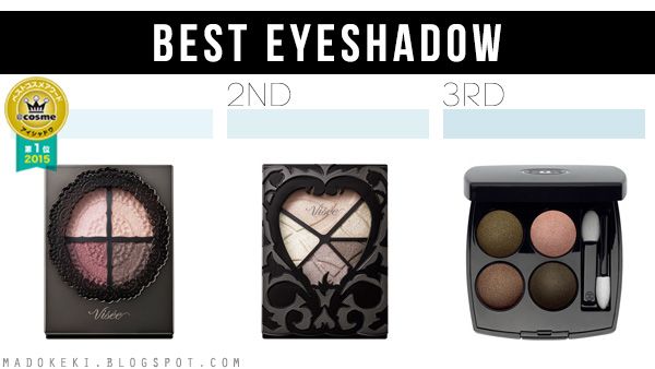 2015 @COSME BEST COSMETICS AWARDS eye shadow