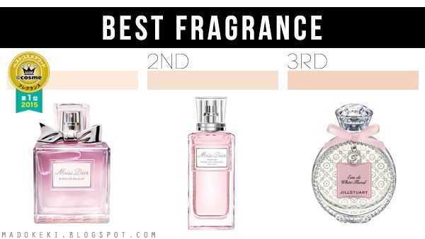 2015 @COSME BEST COSMETICS AWARDS fragrance perfume