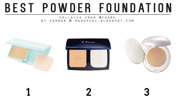 2014 @cosme Ranking best powder foundation