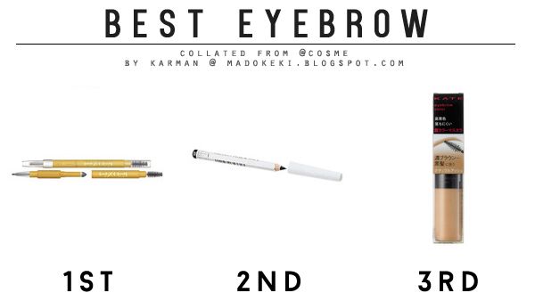 2014 @cosme Ranking best eyebrow