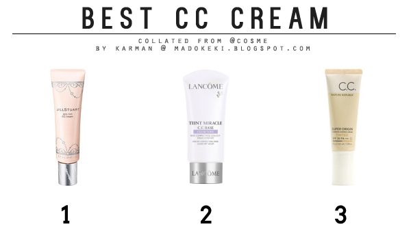 2014 @cosme Ranking best cc cream