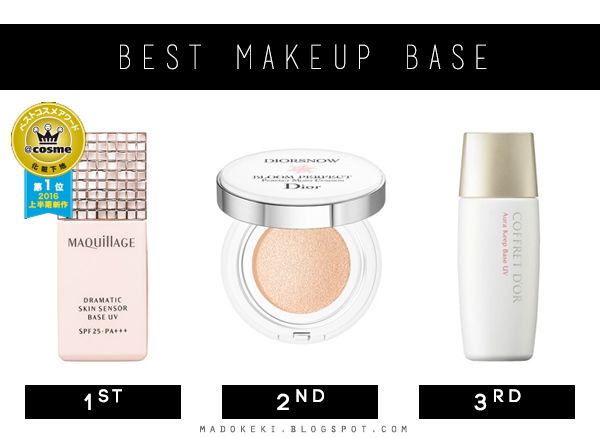 cosme best makeup base 2016