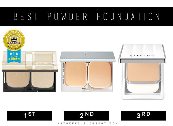 cosme best powder founeation 2016