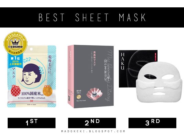 2016 @cosme BEST NEW COSME mask
