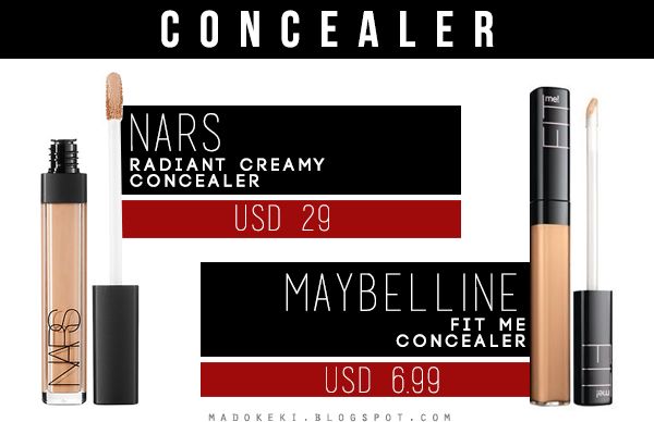 drugstore dupe nars radiant creamy concealer maybelline fit me