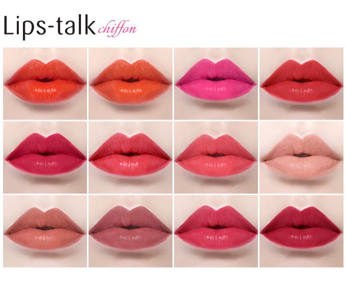 DEAR MY BLOOMING LIPS TALK CHIFFON swatches