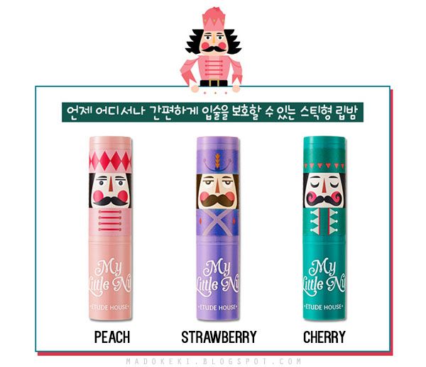 etude house MY LITTLE NUT KISSFUL LIP CARE SET OF 3