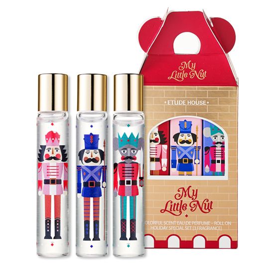 etude house MY LITTLE NUT COLORFUL SCENT PERFUME ROLL ON SET OF 3 