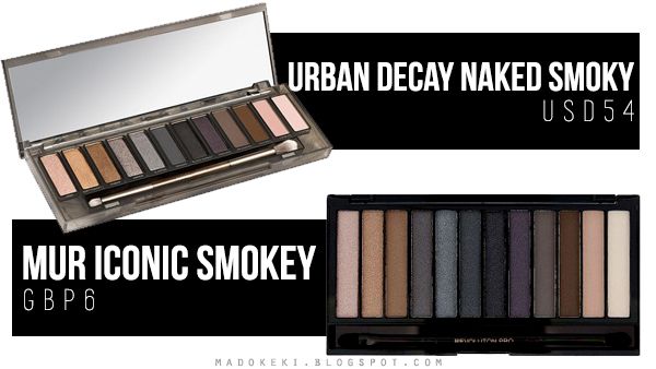 urban decay naked smoky dupe makeup revolution 