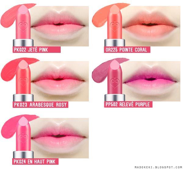 etude house DEAR MY BLOOMING LIPS TALK pk023 pk023 or225 pk022 pp502