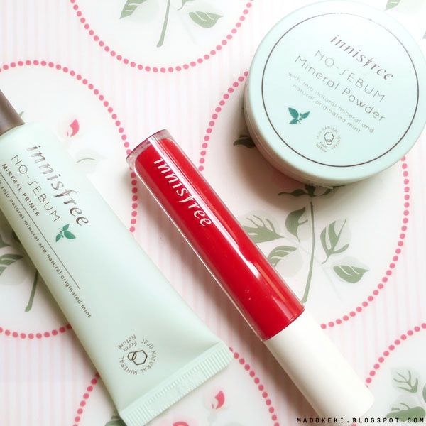 innisfree no sebum primer powder lip mousse