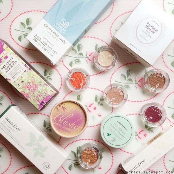 Innisfree nature republic etude house haul swatch