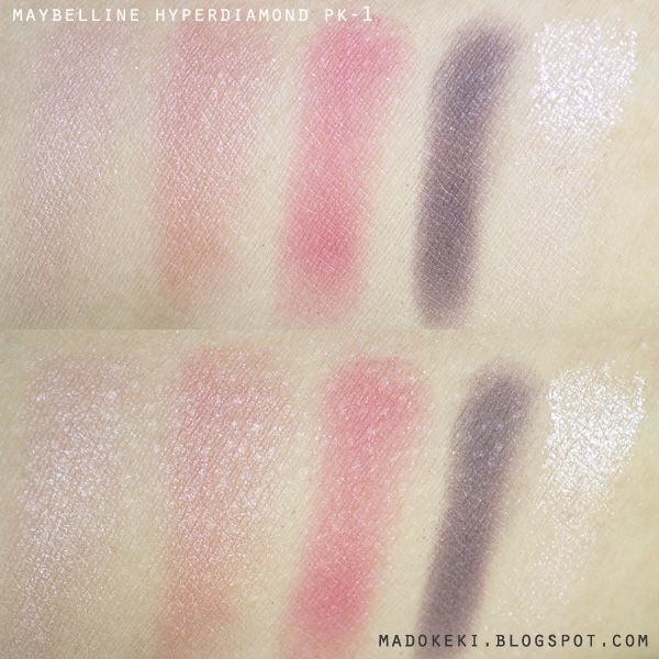 Maybelline Hyperdiamond Eye Shadow PK-1 Swatch