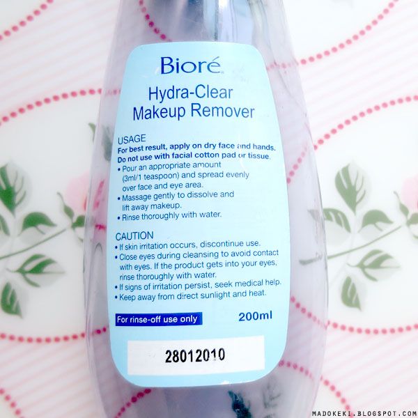 Biore Hydra-Clear Makeup Remover 