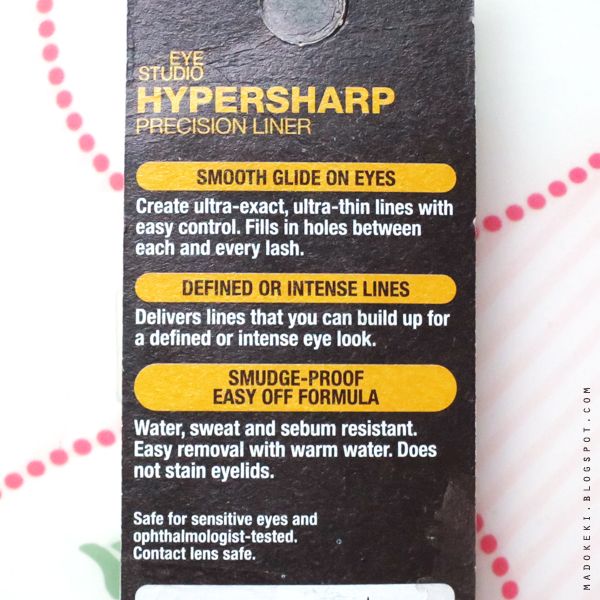 MAYBELLINE HyperSharp Liner (Swatch and Review)