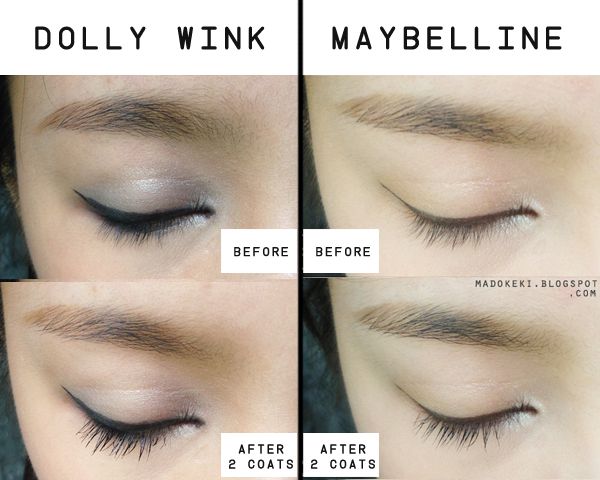 Maybelline Lashionista Mascara VS Dolly Wink Long Mascara