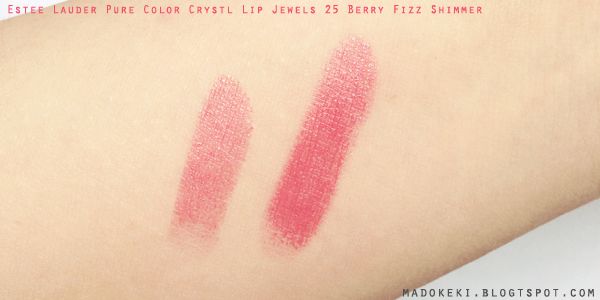 Estee Lauder Pure Color Crystal Lip Jewels 25 Berry Fizz Shimmer Swatch