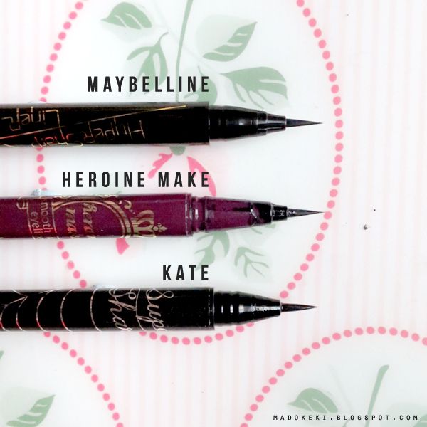 MAYBELLINE HyperSharp Liner heroine make kate comparison