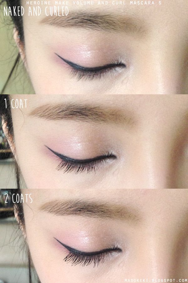 Heroine Make Volume & Curl Mascara S Before and After