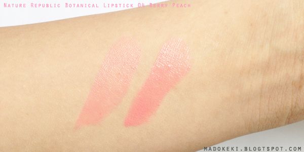 Nature Republic Botanical Lipstick 04 Berry Peach Swatch