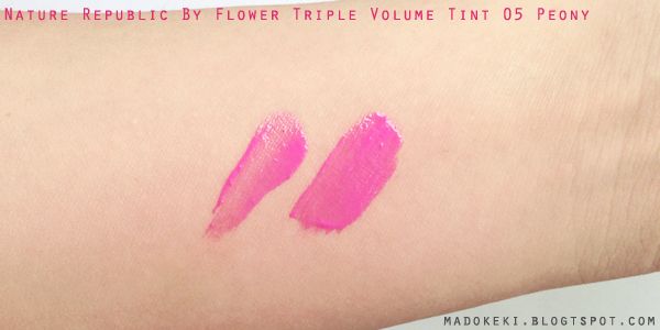 Nature Republic By Flower Triple Volume Tint 05 Peony Swatch