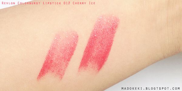 Revlon Colorburst Lipstick 012 Cherry Ice Swatch