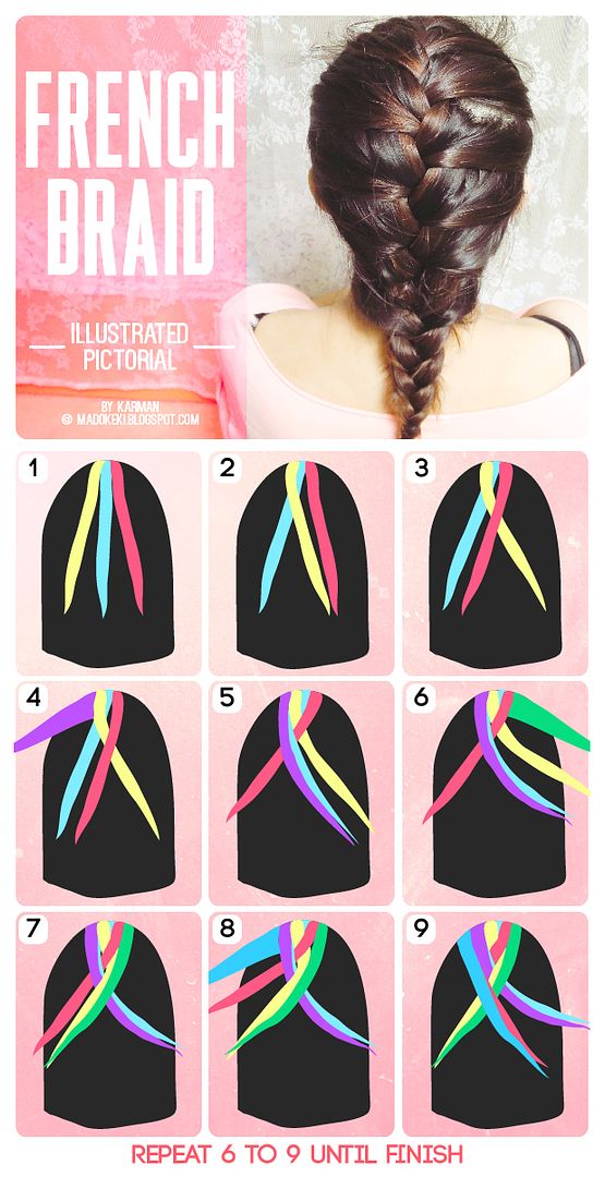 how to braid hair pictorial easy