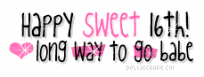Happy Sweet 16th Birthday Graphics from dolliecrave.com