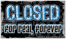 Closed Banner Sign Graphics from dolliecrave.com