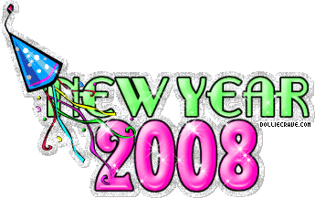 Happy New Year 2008 Glitter Graphics