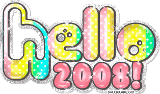 New Year 2008 Glitter Graphics from Dollielove.com