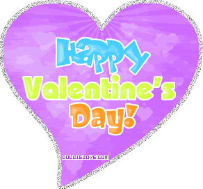 Pretty Valentine's Day Cute Glitter Comment Graphics from Dollielove.com