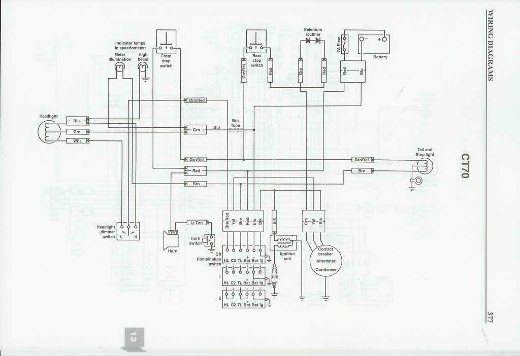 1982 Honda ct 125 wiring diagram #2