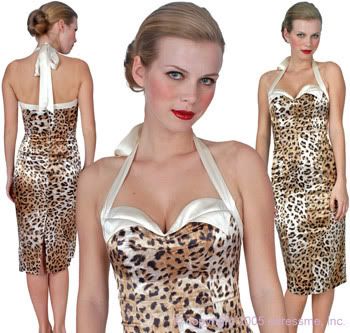Leopard Print Dress on Dina Bar El Satin Leopard Print Dress   Stylehive