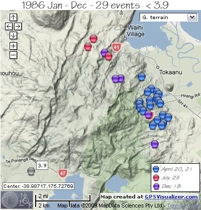  Mt. Tihia/Tokaanu quakes 1986 